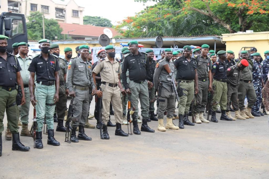 SATURDAY OODUA REPUBLIC RALLY: LAGOS POLICE, SECURITY AGENCIES EMBARK ON SHOW OF FORCE, WARN AGITATORS
