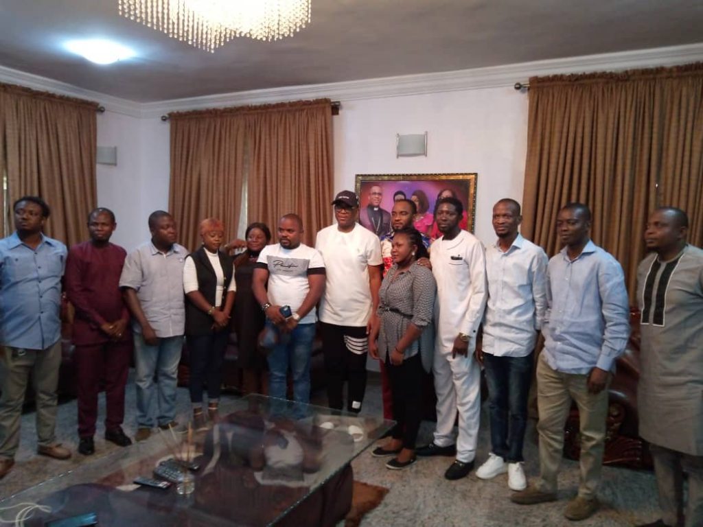 SDNON FELICITATES WITH ARCHBISHOP DESIGNATE ISAAC IDAHOSA ON 32nd ANNIVERSARY