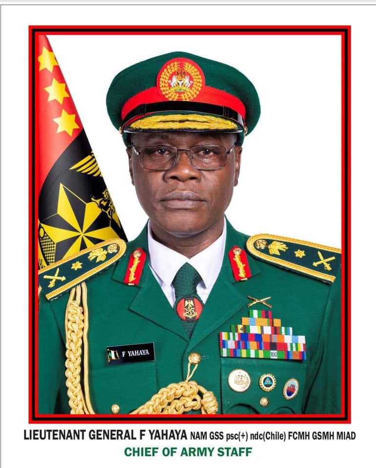 Chief of Army Staff, Lieutenant General Faruk Yahaya, Commends NAOSRE