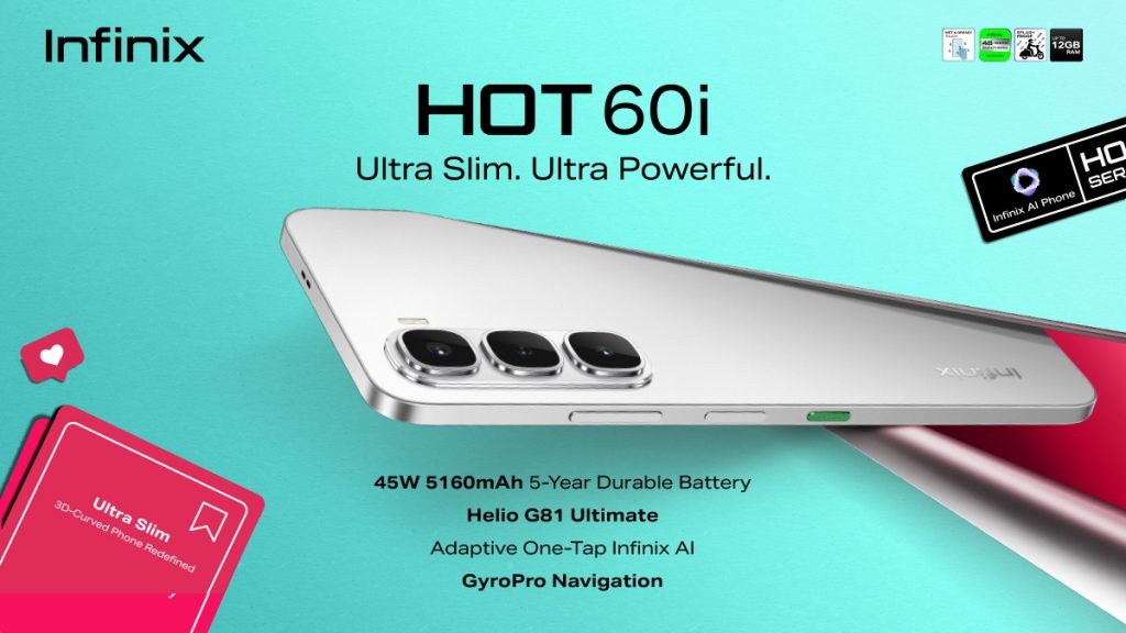 Infinix Launches the HOT 60i in Nigeria: Slim, Smart, and Built to Power Your Hustle