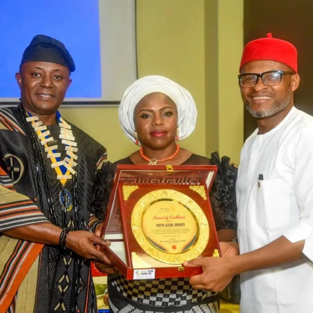 Rotary Club Of Ojodu Honours Azuh Arinze With Distinguished Service Award