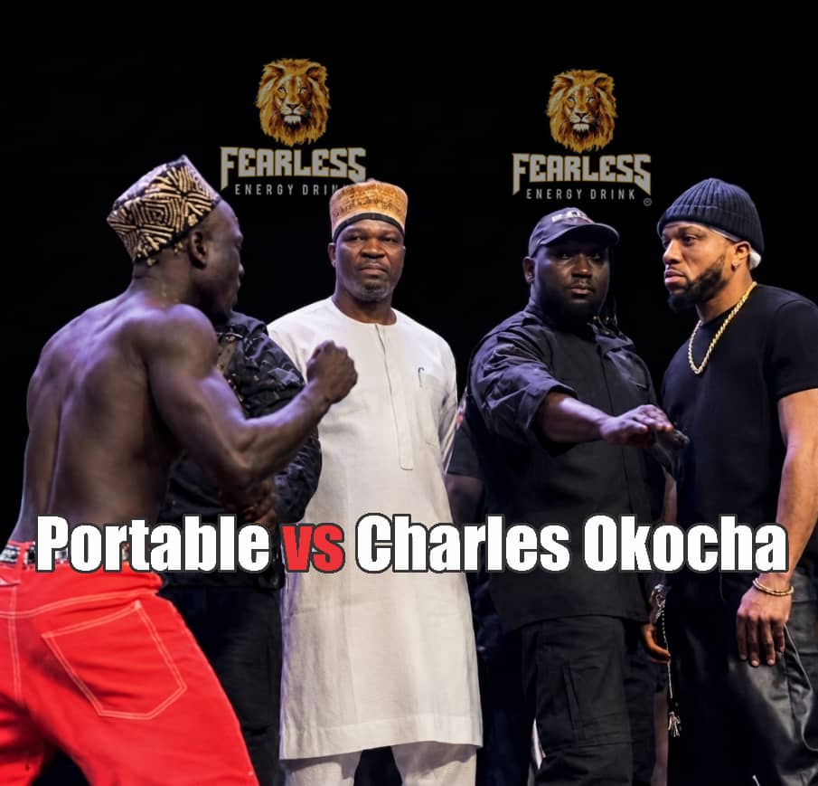 Chaos In the Ring: Fearless Encounter Between Portable and Charles Okocha Preparatory to Celebrity Fight