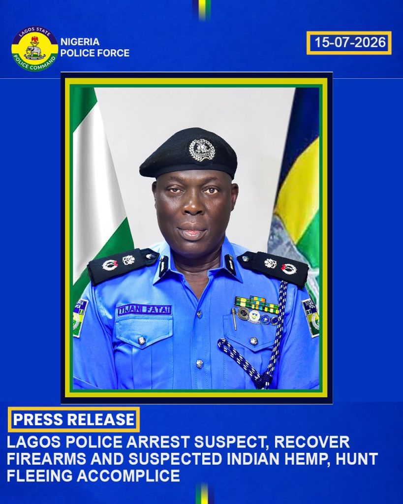 ARREST OF SUSPECT, RECOVERY OF FIREARMS, SUSPECTED INDIAN HEMP AND HUNT FOR FLEEING ACCOMPLICE