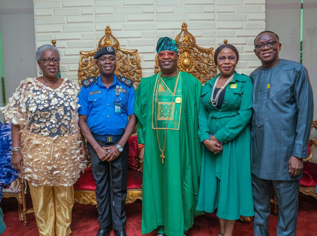 AARE ADETOLA EMMANUELKING LEADS SECURITY SUMMIT IN REMOLAND, HOSTS CP OJAJUNI, OGUN STATE COMMISSIONER OF POLICE