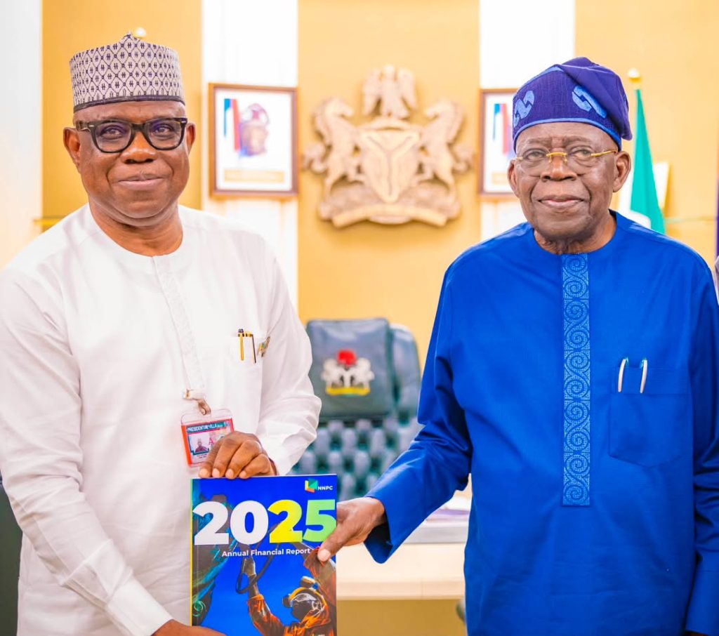 PHOTO NEWS: President Tinubu Receives NNPC’s 2025 Audited Financial Statement
