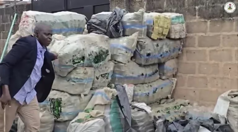 Building storing bottles for fake alcohol in Lagos uncovered